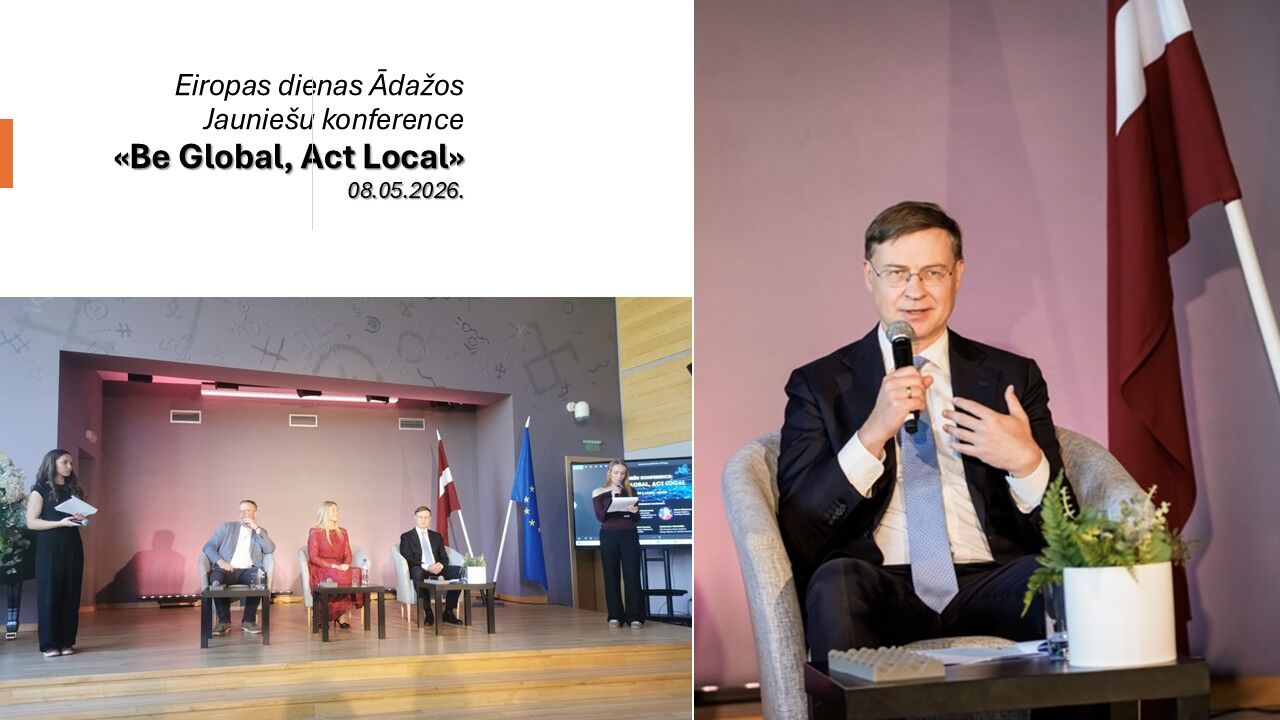  Jauniešu konferencē - "Be Global, Act Local"